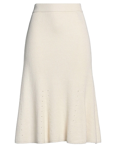 JOSEPH Midi skirt Ivory 69% Linen, 26% Cotton, 4% Polyamide, 1% Elastane