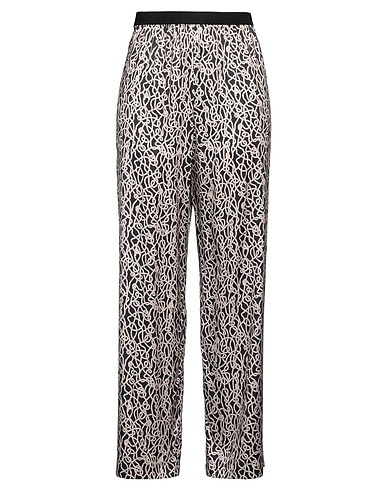 AGNONA Casual trouser Black 95% Silk, 5% Elastane