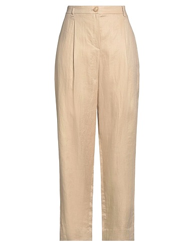 EMPORIO ARMANI Casual trouser Sand 100% Linen