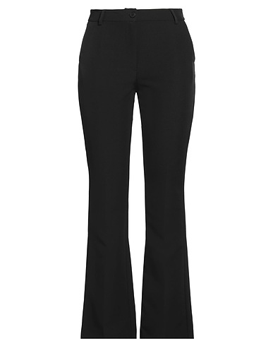 WHITE WISE Pantalone Nero 89% Poliestere, 11% Elastan