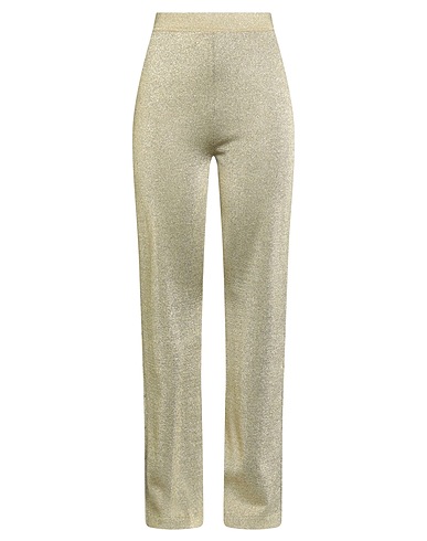 MISSONI Casual trouser Gold 70% Viscose, 30% Metallic fiber