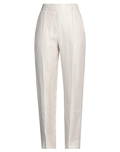 AGNONA Pantalone Grigio chiaro 100% Lino