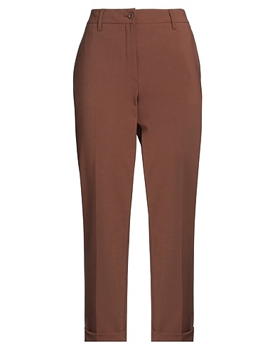 ASPESI Casual trouser Chocolate brown 53% Polyester, 43% Virgin Wool, 4% Elastane
