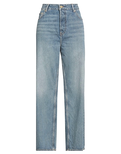 GANNI Denim trousers Blue 100% Organic cotton