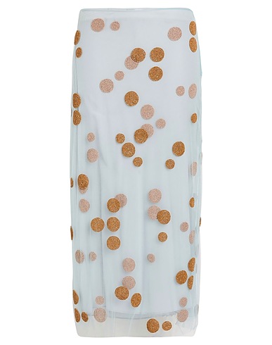 FENDI Midi skirt Sky blue 100% Polyamide