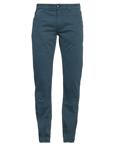 BARMAS Casual pants Slate blue 98% Cotton, 2% Elastane