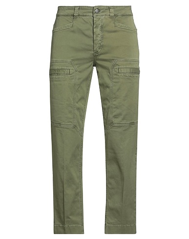 BARMAS Pantalone Verde militare 97% Cotone, 3% Elastan
