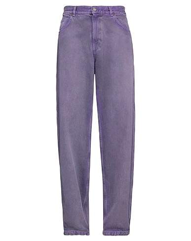 BONSAI Denim pants Purple 100% Cotton
