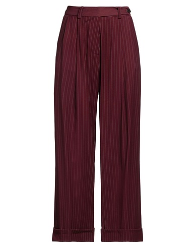 GAëLLE Paris Casual trouser Plum 100% Polyester, Metal, Rayon