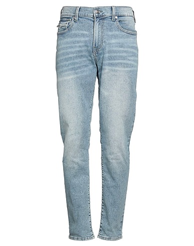 TRUE RELIGION Denim trousers Blue 70% Cotton, 21% Polyester, 7% Rayon, 2% Elastane
