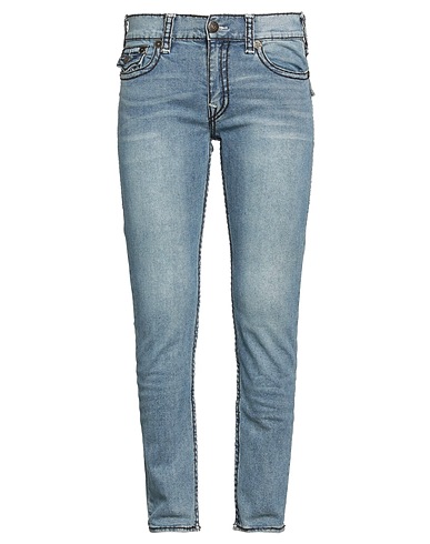 TRUE RELIGION Denim trousers Blue 93% Cotton, 6% Other Fibres, 1% Elastane