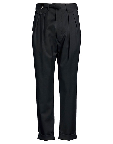 LARDINI Casual pants NERO 100% Wool