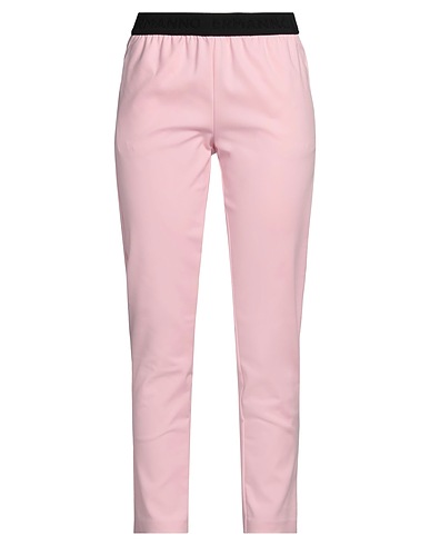 ERMANNO FIRENZE Casual trouser Pink 75% Cotton, 22% Polyamide, 3% Elastane, Polyester, Rubber