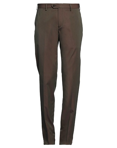 LARDINI Casual pants Khaki 100% Cotton