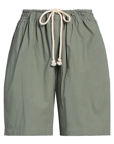 JIL SANDER+ Shorts & Bermuda Verde salvia 100% Cotone