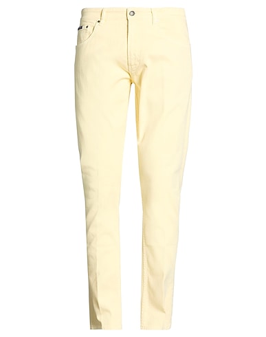 LARDINI Denim pants 01 GIALLO PASTELLO 98% Cotton, 2% Elastane