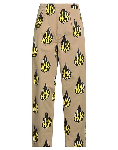 HUF Casual trouser Khaki 100% Cotton