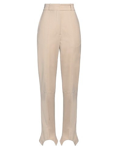 LOW CLASSIC Casual pants Beige 49% Wool, 49% Polyester, 2% Polyurethane