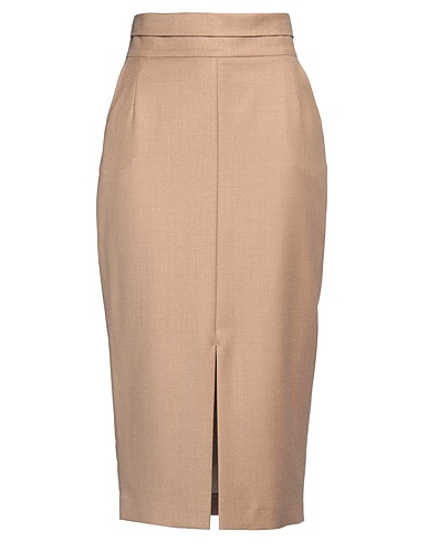 THOMAS RATH Gonna midi Beige 98% Lana, 1% Poliammide, 1% Metallo