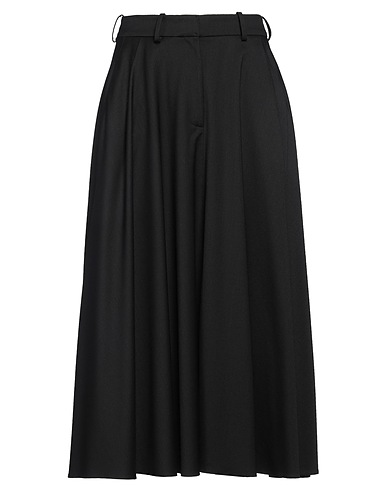 ELISABETTA FRANCHI Midi-Rock Schwarz 54% Polyester, 44% Schurwolle, 2% Elastan