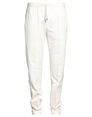 CIRCOLO 1901 Casual trouser Ivory 97% Cotton, 3% Elastane