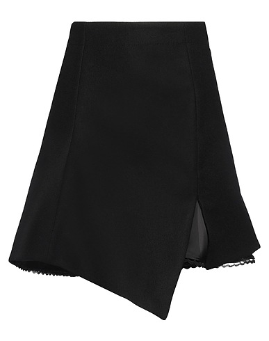 SACAI ミニスカート ブラック ウール 100%