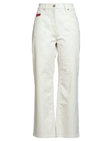 AGNONA Casual pants Off white 92% Cotton, 6% Cashmere, 2% Elastane