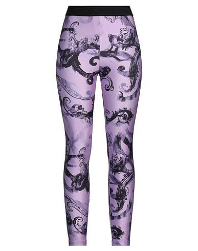 VERSACE JEANS COUTURE Leggings Lilac 80% Polyester, 20% Elastane
