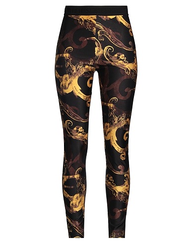 VERSACE JEANS COUTURE Leggings Black 80% Polyester, 20% Elastane