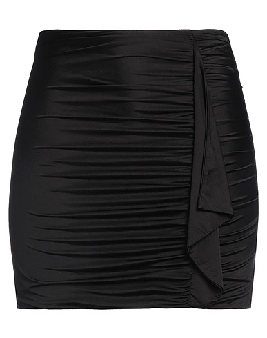 PINKO Mini skirt Black 93% Acetate, 7% Elastane