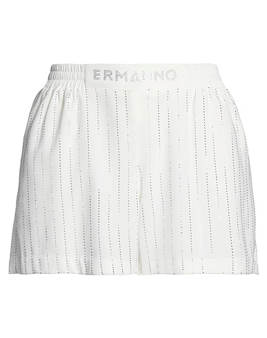 ERMANNO FIRENZE Shorts & Bermuda White 100% Polyester