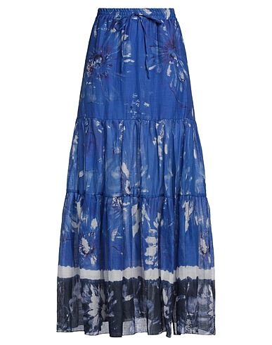 ERMANNO FIRENZE Long skirt Azure 100% Viscose