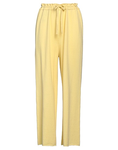 JIL SANDER+ Casual trouser Yellow 100% Cashmere