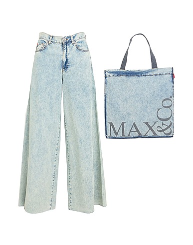 MAX&Co. Denim pants CLEOPATRA
 Blue 100% Cotton