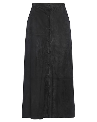 DESA 1972 Midi-Rock Schwarz 100% Leder