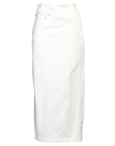 LOEWE Denim skirt Off white 100% Cotton