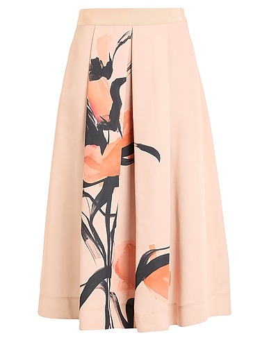 MAX&Co. Gonna midi RISATA
 Cipria 100% Poliestere