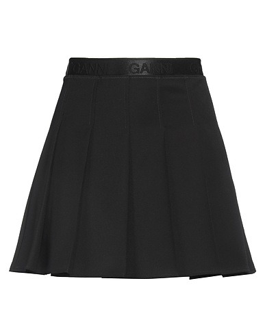 GANNI Mini skirt Black 55% Recycled polyester, 45% Polyester