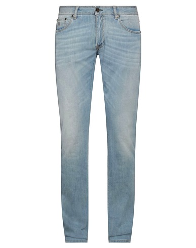 MOORER Denim trousers Blue 88% Cotton, 9% Polyurethane, 3% Elastane