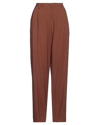 ASPESI Casual pants Brown 53% Polyester, 43% Virgin Wool, 4% Elastane