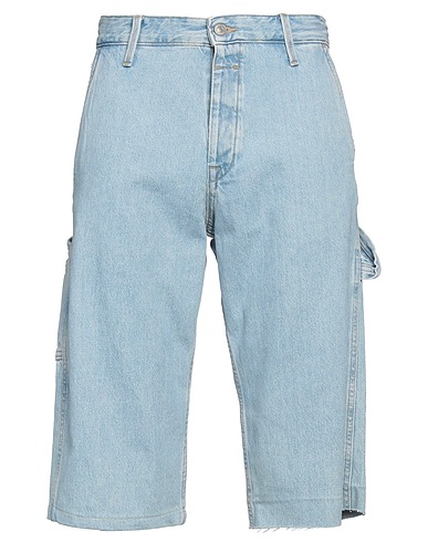 JACK & JONES Denim shorts Blue 95% Cotton, 5% Recycled cotton