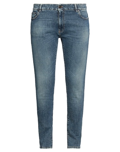 PT Torino Denim trousers Blue 99% Cotton, 1% Elastane