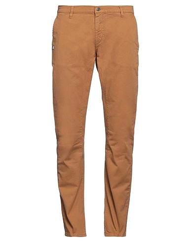 GREY DANIELE ALESSANDRINI Casual pants Camel 98% Cotton, 2% Elastane