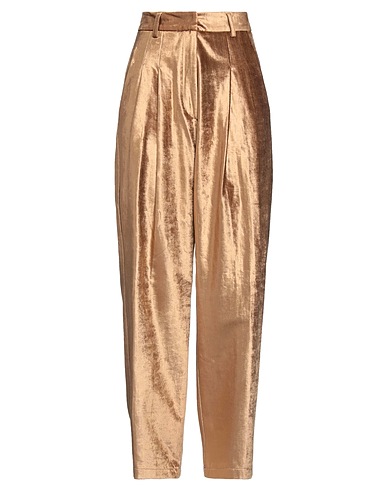 FORTE_FORTE Casual pants Sand 58% Cotton, 40% Viscose, 2% Elastane