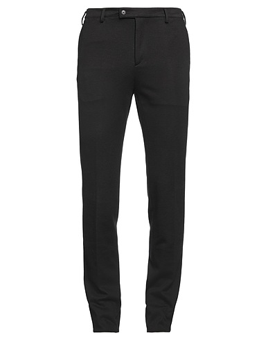 LARDINI Casual trouser Charcoal 55% Cotton, 30% Linen, 12% Polyamide, 3% Elastane