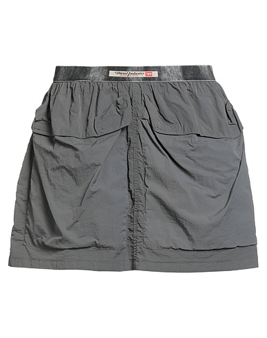 DIESEL Mini skirt Grey 100% Nylon, Cotton, Polyester