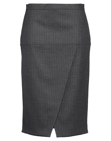 FENDI Midi skirt Lead 97% Virgin Wool, 2% Elastane, 1% Polyester