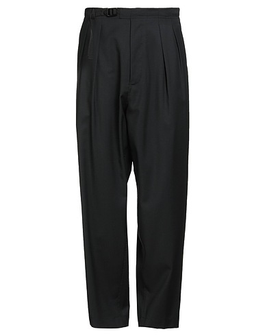 SEVEN GAUGE Casual trouser Black 100% Virgin Wool