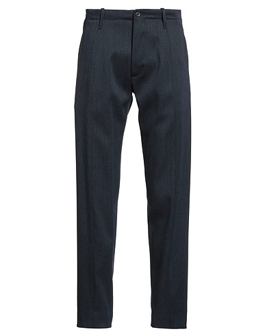 NINE IN THE MORNING Pantalone Blu navy 70% Lana, 28% Viscosa, 2% Elastan