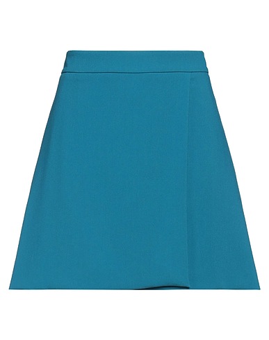 OTTOD'AME Mini skirt Deep teal 63% Polyester, 32% Viscose, 5% Elastane